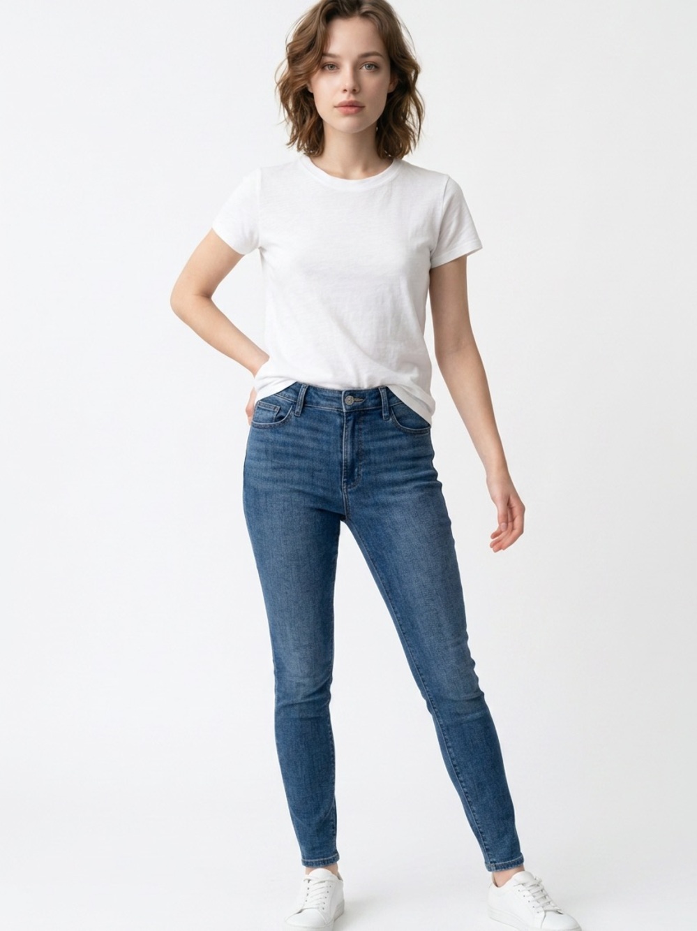 OLD NAVY | High-Rise Super Skinny Jeans Medium Blue Women’s Size 8